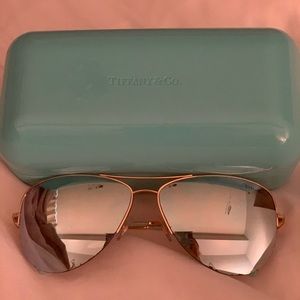 Tiffany & Co Blue Mirror Aviators TF 3021 6002/64